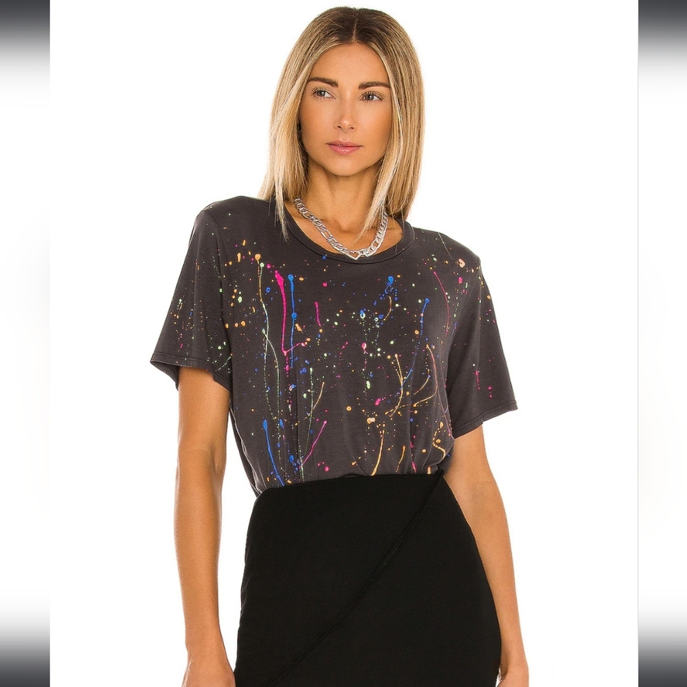 Michael Lauren Multicolor Splatter Tee